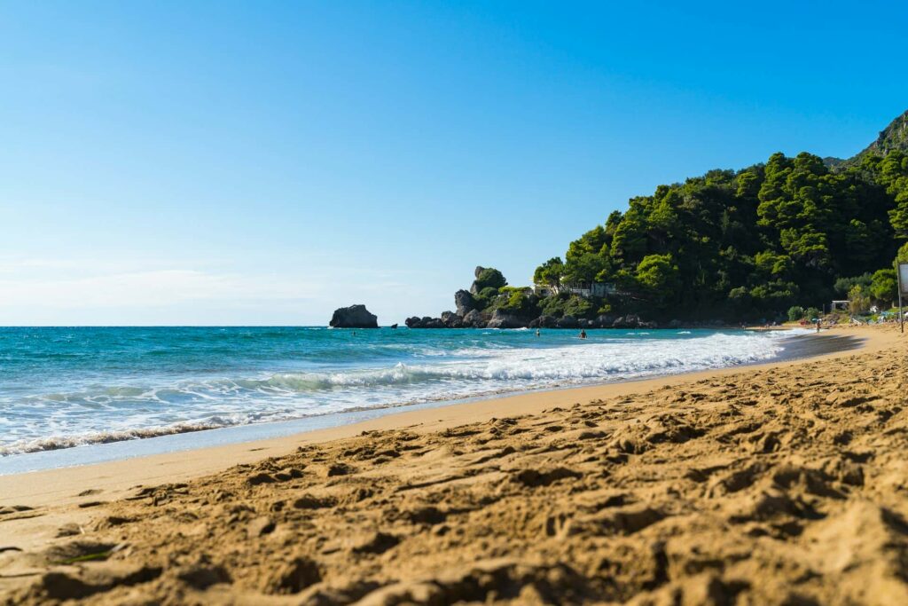 plaje din Corfu, Grecia